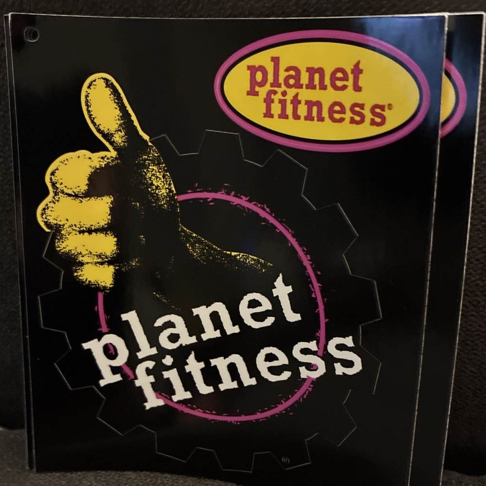 Planet Fitness Authentic 4" Stickers Decals Thumbs Up Lot 5 Gym Membership